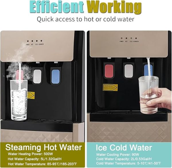 LOYALHEARTDY Bottom Loading Water Cooler Dispenser for 5 Gallon Bottles